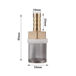 Smok ssawny z sitem do węży o średnicy wewnętrznej 10 mm